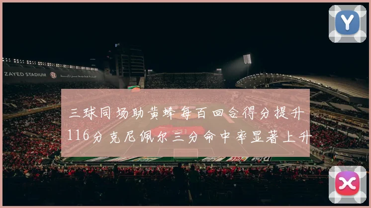 三球同场助黄蜂每百回合得分提升116分克尼佩尔三分命中率显著上升近10